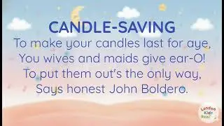 Candle Saving | Nursery Rhyme for Kids📚Read Aloud & Early Reading Practice