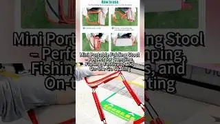 Must-Have Gear for Everyone! Mini Portable Folding Stool#fishing #shorts #camping #outdoortips