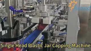 High-Speed Candy Jar Capper: Fully Automatic Servo Screw Capping Machine for Plastic Containers
