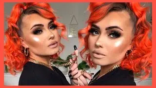 The Makeup Tutorial 8 Suscribers Asked For 😆 + I Coloured My Hair ORANGE 🍊