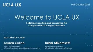 UCLA UX Fall Quarter Event: Prototyping with Figma & the UCLA Design Kit