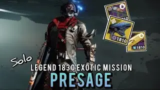 Solo Exotic Mission PRESAGE Legend Difficulty - Flawless - Warlock - Season of the Witch