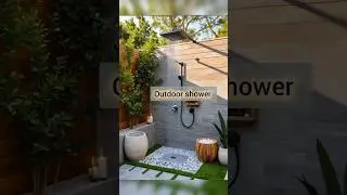 outdoor shower 🚿 ideas for peaceful shower 💦#interiordesign #outdoorshower