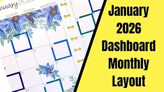 PLAN WITH ME | JANUARY 2026 | Dashboard Monthly Layout 