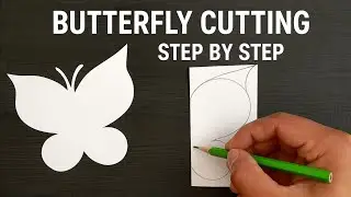 butterfly paper cutting | How to make butterfly with paper| Step-by-Step Tutorial |
