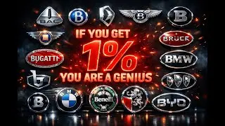 Guess The Car Brand Logo Quiz 🚙 & Country of ORIGIN || For Alphabet B if You Get 1% You Are GENIUS