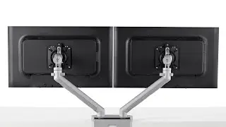 Supporto doppio monitor per schermo LCD LED da 13 a 27 pollici (supporta due monitor)