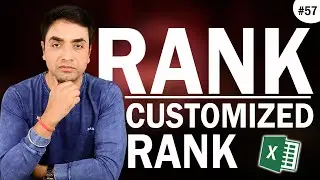 How to Use RANK Formula in Excel in Hindi | Customized Rank in Excel | Use of RANK.AVG and RANK.EQ