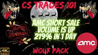 AMC Short Sale Volume Up  219% In One Day & Climbing Fast💯🎅