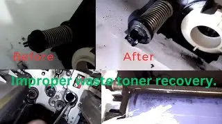 Xerox WC5875 drum unit waste toner gear problem|drum not cleaning problem.| waste toner not recovery