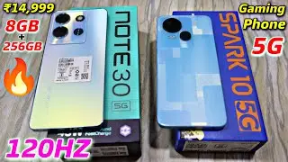 Tecno Spark 10 5G Vs Infinix Note 30 5G - Which Should You Buy ? 8GB+256GB , ₹14999