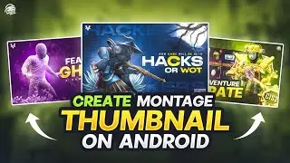 How To Make Montage Thumbnail Like Siddha Gaming || Gaming Thumbnail Tutorial.