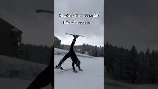 Cartwheel progression #learning #skiing #tricks #short #shorts #funny #silly #havefunwithit #havefun