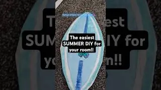 try this cute summer craft! diy cardboard surfboard 🌞❤️ #shorts #diy #summer #crafts #room #ideas 😘💖
