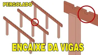 VIGAS PRINCIPAIS COM ENCAIXE - CRIAÇÃO DE FAMÍLIAS - PERGOLADO