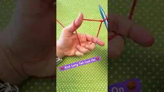 🧶 Learn the long tail cast on! Get the link to the full detailed video tutorial below! 👇
