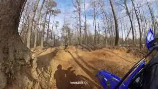 Riding the trails at Busco Beach.