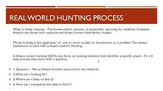 Real World Hunting process
