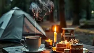 Jazz & Coffee: A Night in the Woods | Moonlight Jazz & Camping Vibes