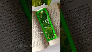 Изготовление закладки своими руками 🌱💚 День 20 | Изготовление закладки из листьев #шорты #сделайс...