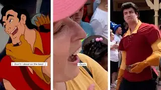 Woman Gets Rejected by Gaston at Disney World #shorts