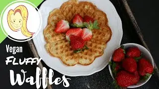 VEGAN Fluffy Waffles