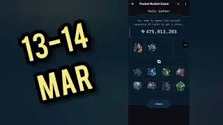 Pocket Rocket Daily Jackpot 13 - 14 March | Today Pocket Rocket Daily Combo #pocketrocket #2