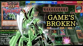 *THE GAME BROKE* Dreadscythe Harvester vs. Shannon [ Yugioh GX Tag Force 1 ]