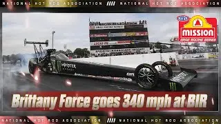 Brittany Force makes the first 340 mph pass at Brainerd International Raceway