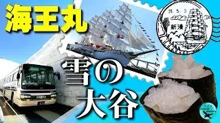 富山：雪の大谷、海王丸の新帆展帆、五箇山～2017年5月～Trip to TOYAMA【思い出を絵葉書に残す旅シリーズ】