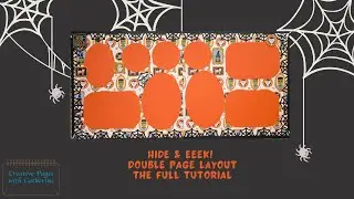Creative Memories Hide & Eek! Double Page Layout | FULL TUTORIAL | Halloween Collab
