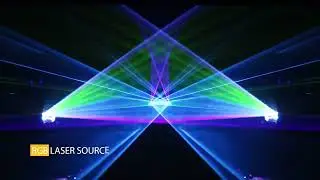 SHEHDS Full Color 3D Effect 3W RGB Laser Scanner Lights FDA