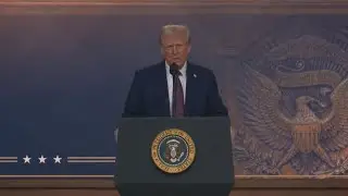 President Trump speaks at the World Economic Forum in Davos, Switzerland