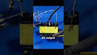 mini inverter with BD139 transistor #electronic #inverter #transistor #BD139 #transformers