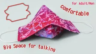 Breathable Face Mask for Adult / Men ❤ Free PDF Pattern