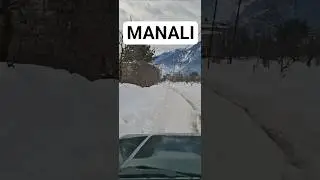 Today  Manali Mall Road Heavy Snow #manali #snowfall #manalimallroad #shorts #travel #snow #mallroad