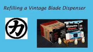 How To Refill a Vintage Safety Razor Blade Dispenser