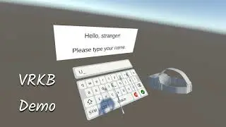 VRKB for Unity: a virtual keyboard for typing text in VR