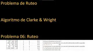 Routing problem. Clarke & Wright algorithm