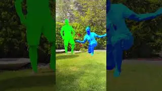 Mr Blue and Mr Green Midpart #shorts #inthegarden #gettingyellow #guitar #indiemusic