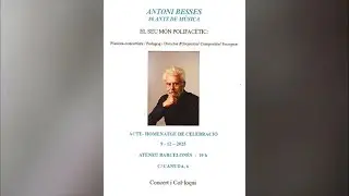 Homenatge a Antoni Besses '80 anys de música' Barcelona, 09 12 2025