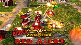 Red Alert Redux 1 vs 5 Hard AI With Commentary - Generals Zero Hour Mod