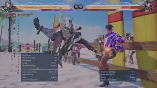TEKKEN8 P1.07 Jun Kazama B3,4D Combo w/wall 91 Damage (Seaside Resort) w/Heat Burst #tekken8