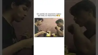 Um pedido de casamento melhor que esse, n&atilde;o tem