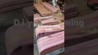 cedar porch swing build. full video is live on my channel.