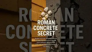 The Ingredient That Makes Concrete Heal Itself #ancient #discovery #construction