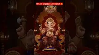 Om gan ganpataye namo namah aarti 🪔🕉️✨🌺#ganesji #ganeshaarti #ganeshbhajan #shorts #shortvideo