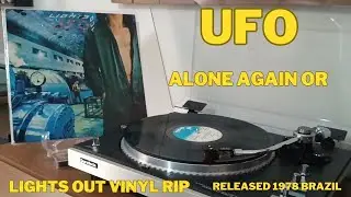 Alone Again Or -  UFO - Lights Out - 1977 - Released Brazil - Vinyl Rip