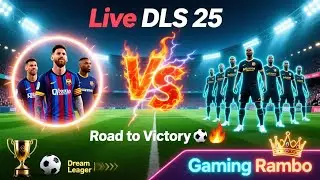DLS25 LIVE 🔥 Top Goals & Crazy Skills | Dls 25 Gameplay 🤯⚡ #gamingrambo  #dls25live
