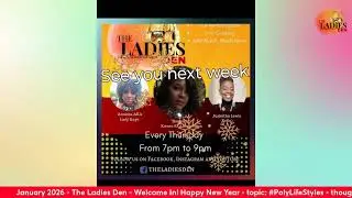 The Ladies Den - Happy New year - 1.8.2026 - Let's Normalize Therapy!